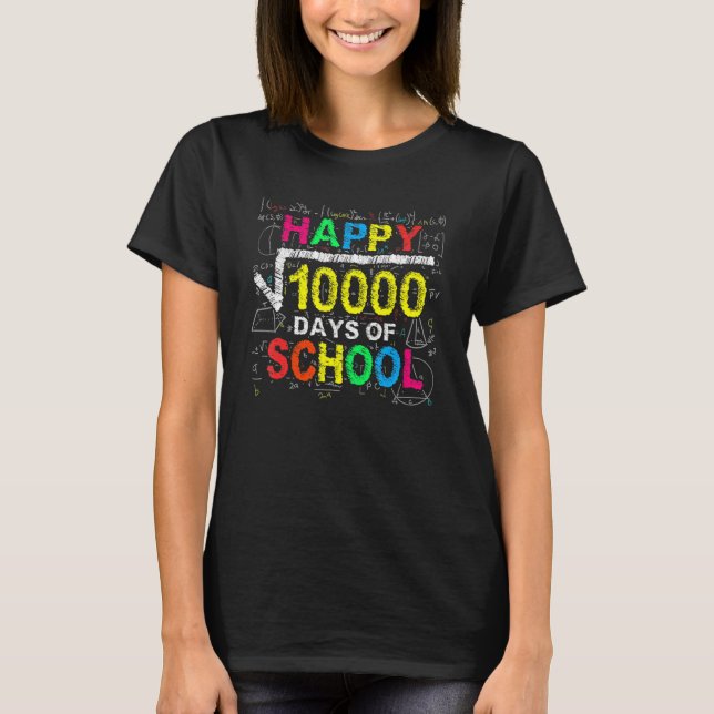 T-shirt 100 Days Of School Shirt Math Teacher Square Root  (Devant)