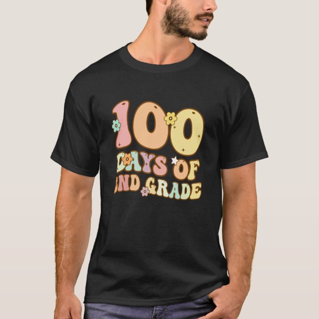 T-shirt 100 Days Of Second Grade Teacher 100th Day Of Scho (Devant)
