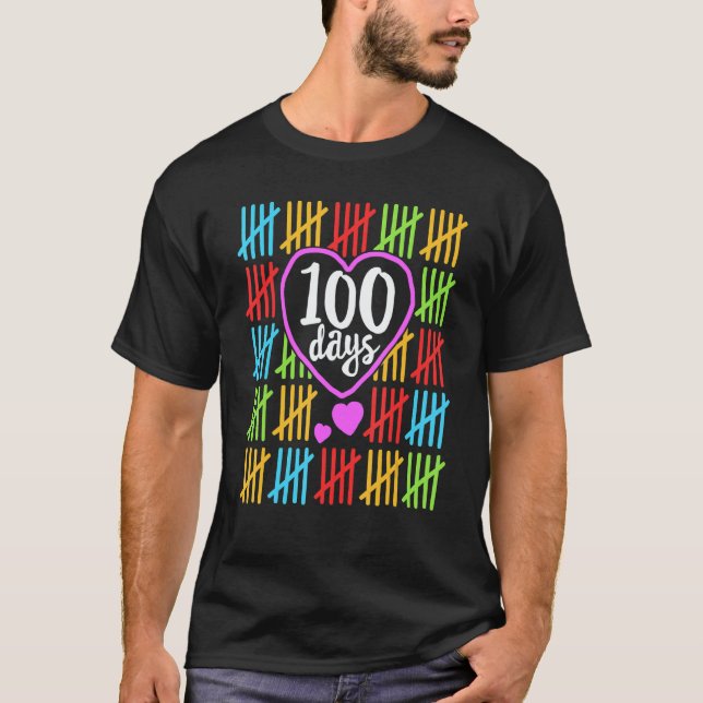 T-shirt 100 Days Smarter Happy 100th Day Of School Student (Devant)