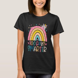 T-shirt 100 Days Smarter Kids Girls Unicorn 100th Day of S