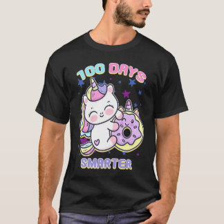 T-shirt 100 Days Smarter Magical Learning Unicorn with Don