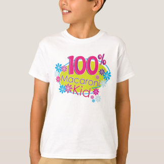 T-shirt 100% d'enfant de macaronis pour des