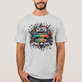T-shirt 100% Gaming Skills Complete Rainbow Explosion