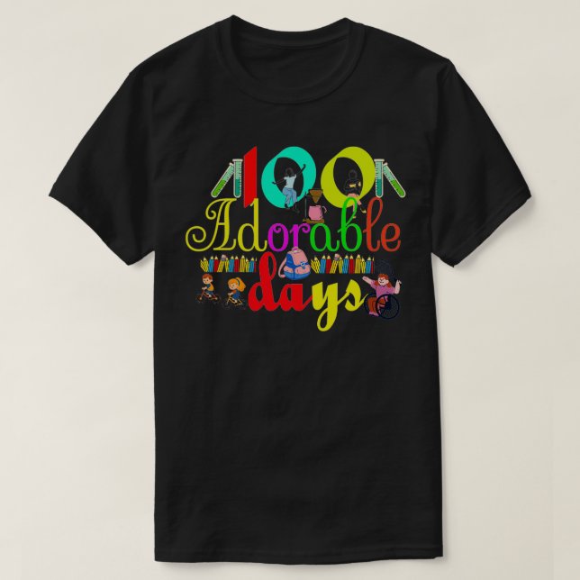 T-shirt 100 Jours adorables 2 (Design devant)