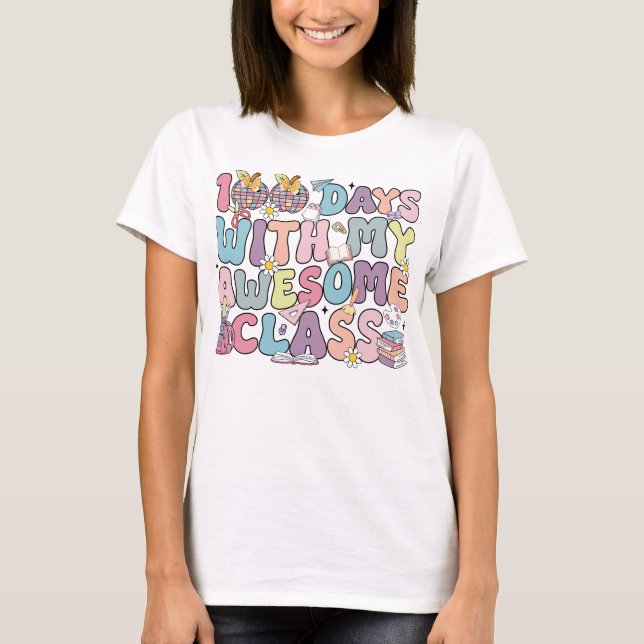 T-shirt 100 Jours Avec Ma Magnifique Classe (Devant)