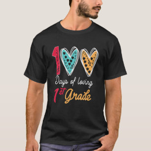 T-shirt 100 Jours D'Amour 1Ème Année 100Ème Jour De L'Écol