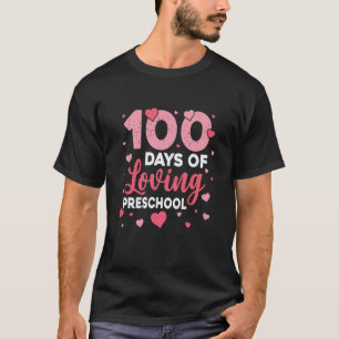 T-shirt 100 Jours D'amour Maternelle 100ème Jour D'école T