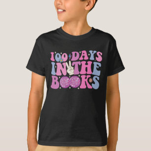 T-shirt 100 Jours Dans Les Livres Boule Disco Rétro Groovy