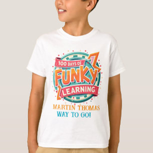 T-shirt 100 jours d'apprentissage funky : Conception perso