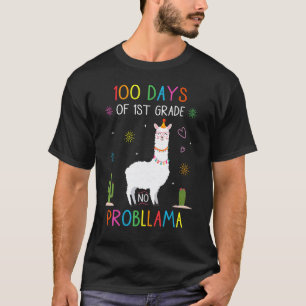 T-shirt 100 Jours De 1re Année Scolaire Aucun Problème Lam