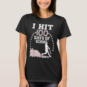 T-shirt 100 Jours De Baseball Scolaire 100E Jour D'École