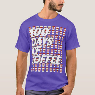 T-shirt 100 Jours De Café 100E Jour D'Enseignant Cof