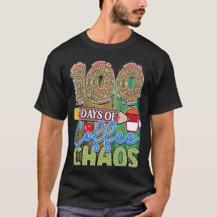 T-shirt 100 Jours De Café & Chaos 100E Jour De L'École Te