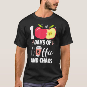 T-shirt 100 Jours De Café Et Chaos 100E Jour De L'École T
