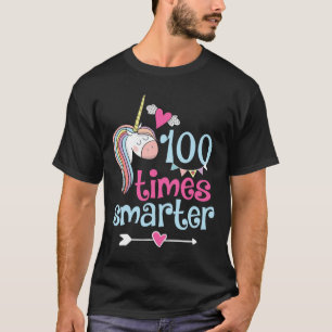T-shirt 100 Jours De Chemise École 100 fois plus intellige
