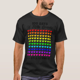 T-shirt 100 Jours de cinquième année encore aimer Il Coeur