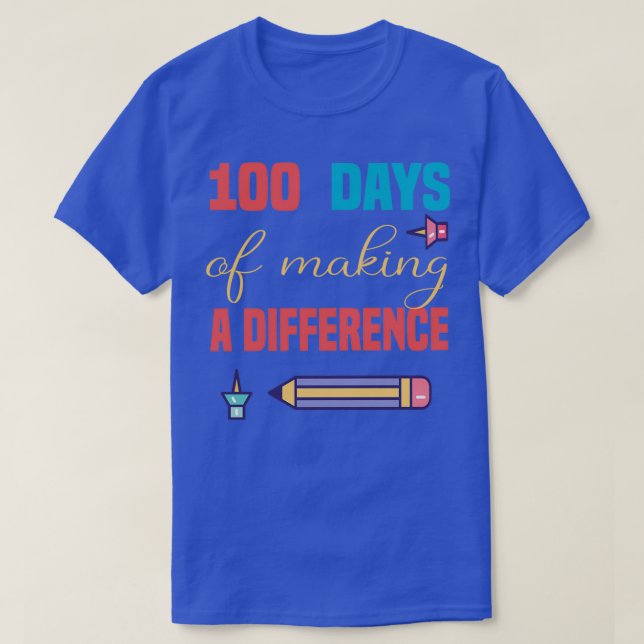 T-shirt 100 Jours De Faire Une Différence 100E Jour De Sch (Design devant)