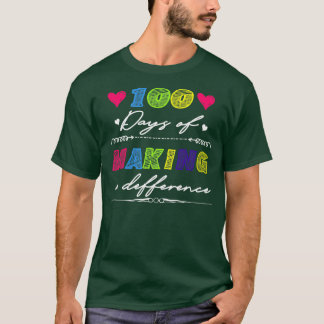 T-shirt 100 Jours De Faire Une Différence Chemise