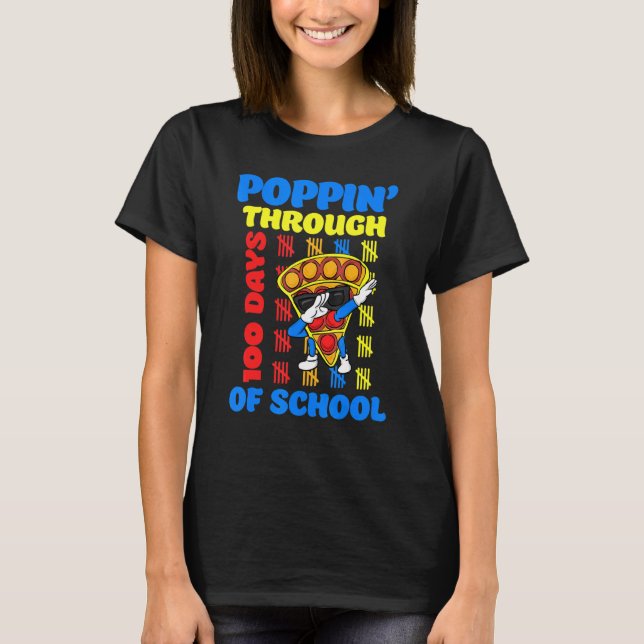 T-shirt 100 Jours De Jouet Fidget À L'École (Devant)