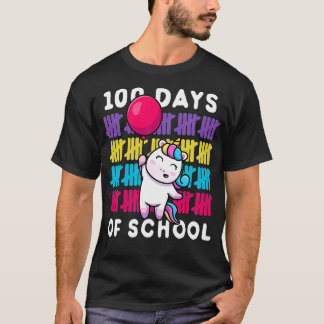 T-shirt 100 Jours de l'école 100e Jour drôle licorne 2