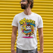 100 jours de l'école Monkey Celebration Design