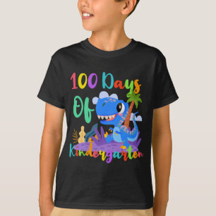 T-shirt 100 Jours De Maternelle Drôle Enseignant Dinosaure