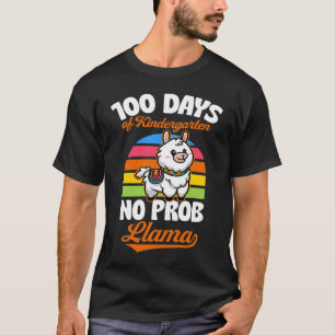 T-shirt 100 Jours De Maternelle Pas De Prob Llama Mignonne