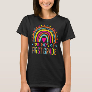 T-shirt 100 Jours De Première Classe Leopard Arc-en-ciel 1