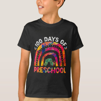 T-shirt 100 Jours De Préscolaire Teacher De Teinture De Te
