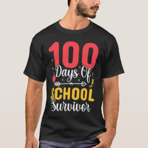 T-shirt 100 jours de survie à l'école 100 jours d'école