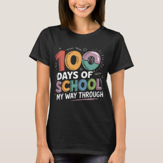 T-shirt 100 Jours de voyage scolaire Enseignant Fun étudia