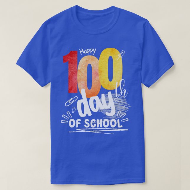 T-shirt 100 jours d'école3 (Design devant)