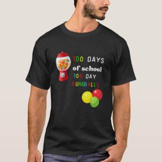 T-shirt 100 jours d'école 100 jours gumballs