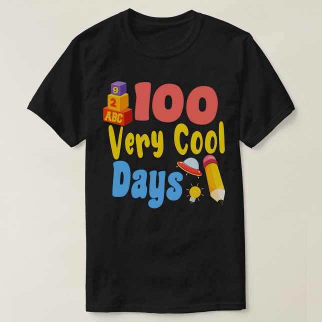 T-shirt 100 Jours d'école 100e Jours Idée cadeau intellige (Design devant)