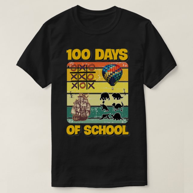 T-shirt 100 jours d'école 4 (Design devant)