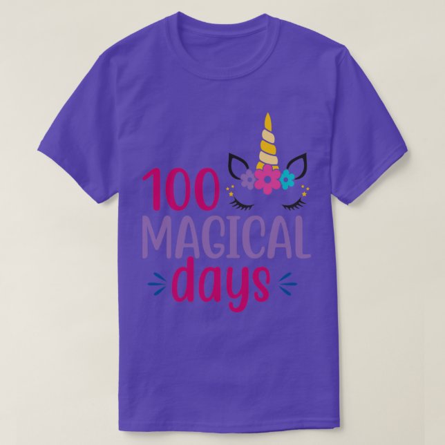 T-shirt 100 jours d'école 63 (Design devant)