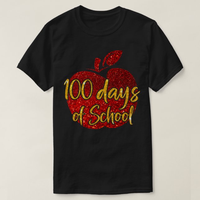 T-shirt 100 jours d'école 76 (Design devant)