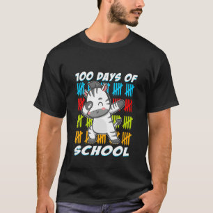 T-shirt 100 Jours D'École Dabbing Zebra animal tee