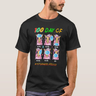 T-shirt 100 Jours D'école Drôle 1stgradelife Lama Porter