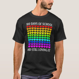T-shirt 100 Jours D'école Et Toujours Amoureuse Professeur