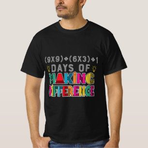 T-shirt 100 Jours d'école Faire une différence, 100ème jou