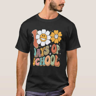 T-shirt 100 Jours D'école Groovy 100ème Jour D'école Femme