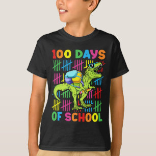 T-shirt 100 jours d'école Jour 100 Dinosaure Garçons Enfan