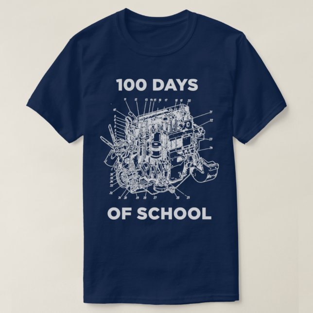 T-shirt 100 Jours d'école Joyeux 100ème Jour (Design devant)