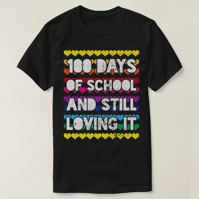 T-shirt 100 Jours D'École L'Aiment Toujours (Design devant)