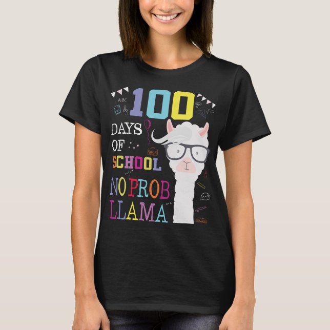 T-shirt 100 Jours d'école manche longue 100e jour Aucun pr (Devant)