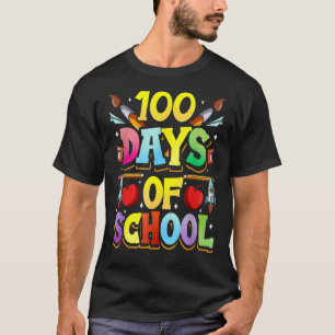 T-shirt 100 Jours D'École Mignonne Équipe Dents Doux