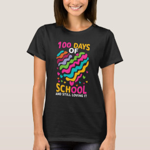 T-shirt 100 Jours d'école mignonne et toujours aimer Coeur