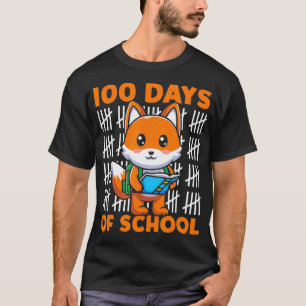 T-shirt 100 Jours D'École Mignonne Pour Avec Sac À Dos Éco