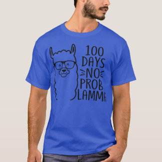 T-shirt 100 Jours d'école No Prob Lamma